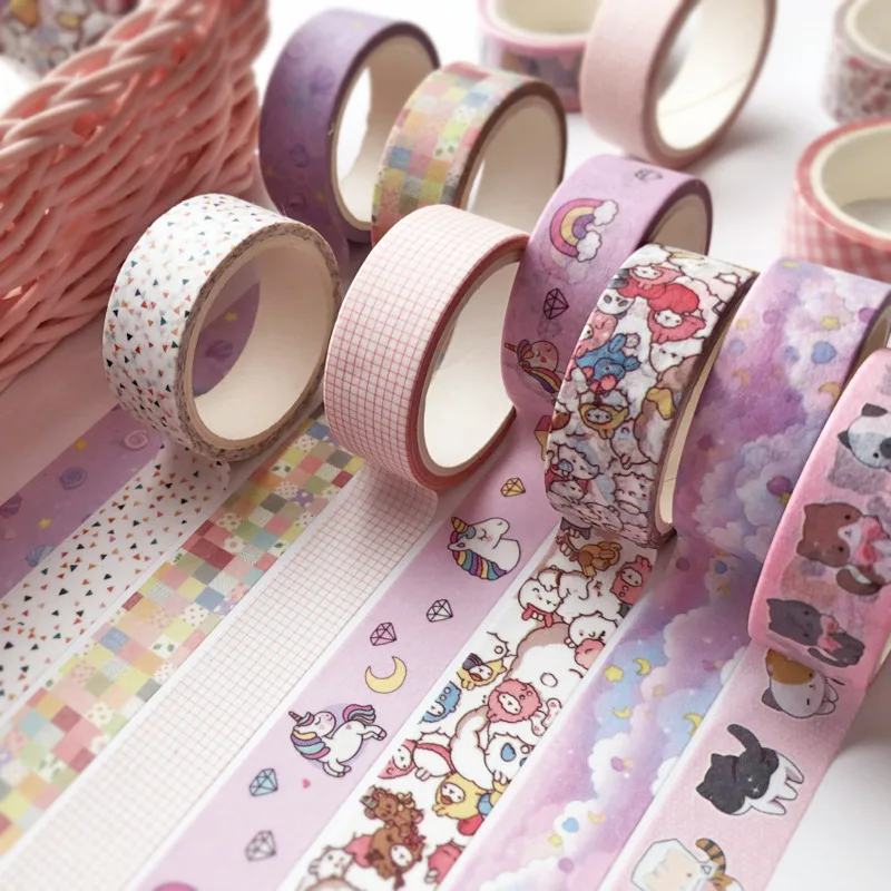1Pcs Kawaii Cartoon Decoration Tape Paper Washi Masking Tape Creative - Image 3