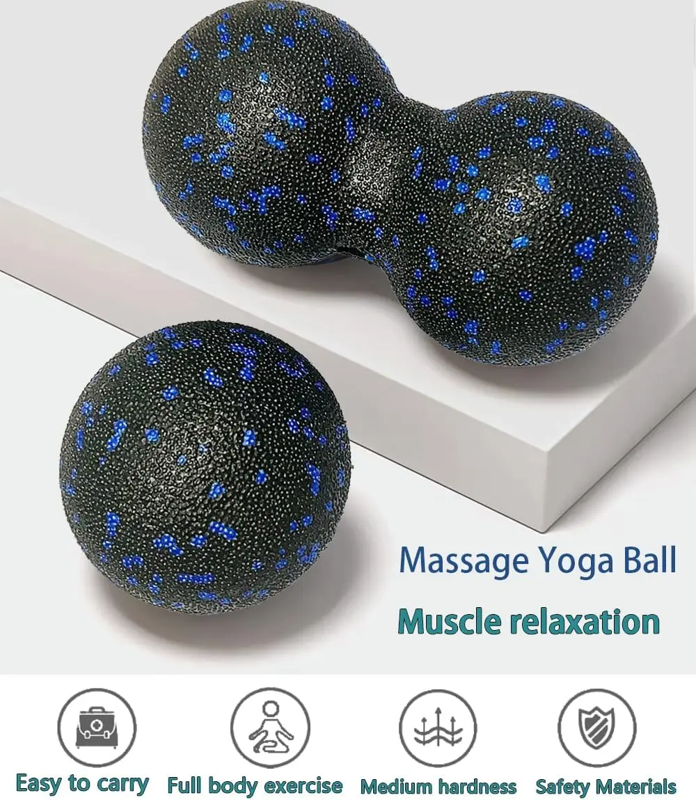 3 in 1 Foam Roller Set with Peanut Massage Ball,Yoga Roller, Massage - Image 3