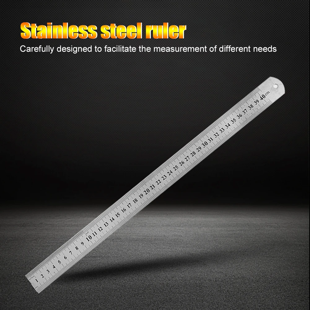 Stainless Steel Metal Straight Ruler Precision Double Sided Precision - Image 4