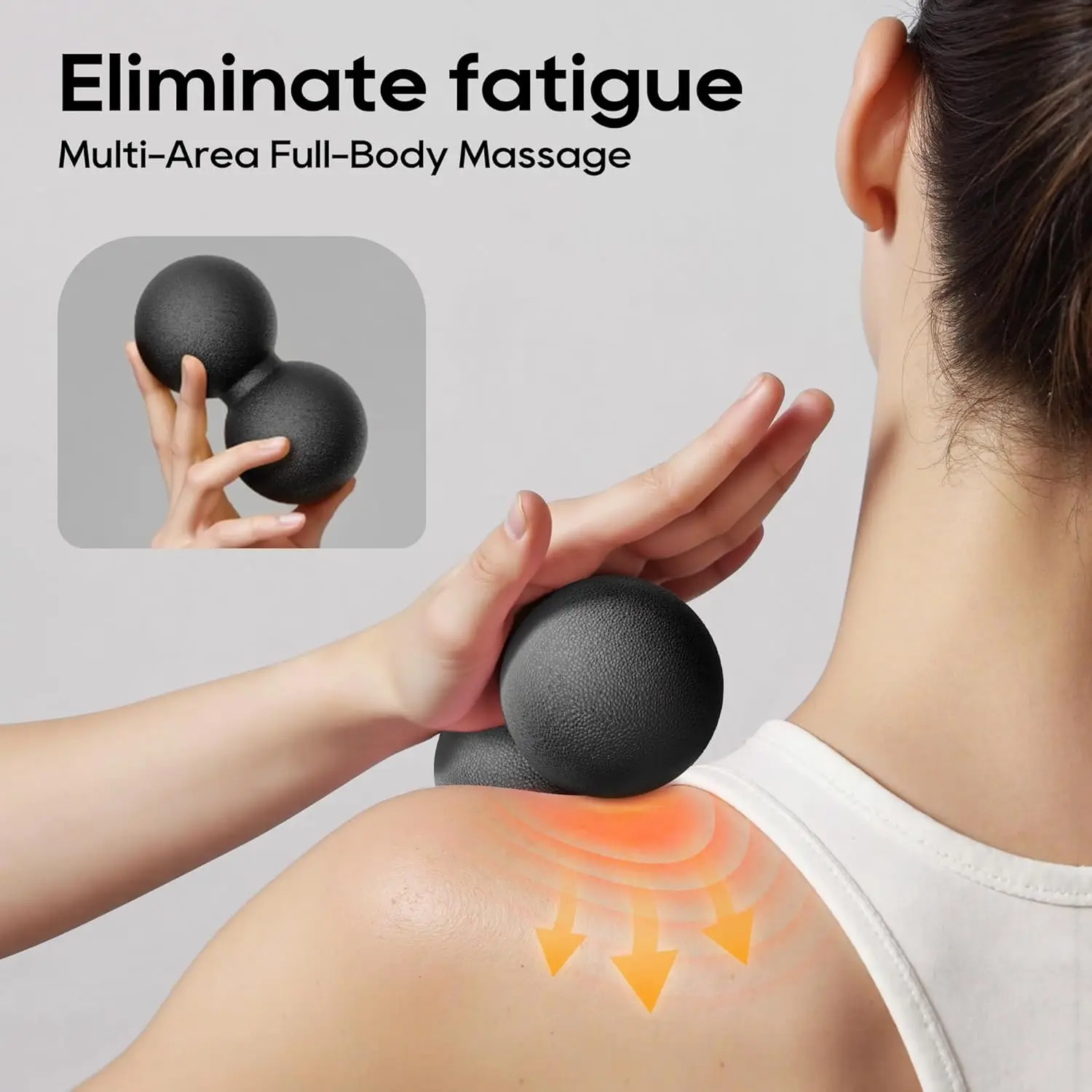 3 in 1 Foam Roller Set with Peanut Massage Ball,Yoga Roller, Massage - Image 5