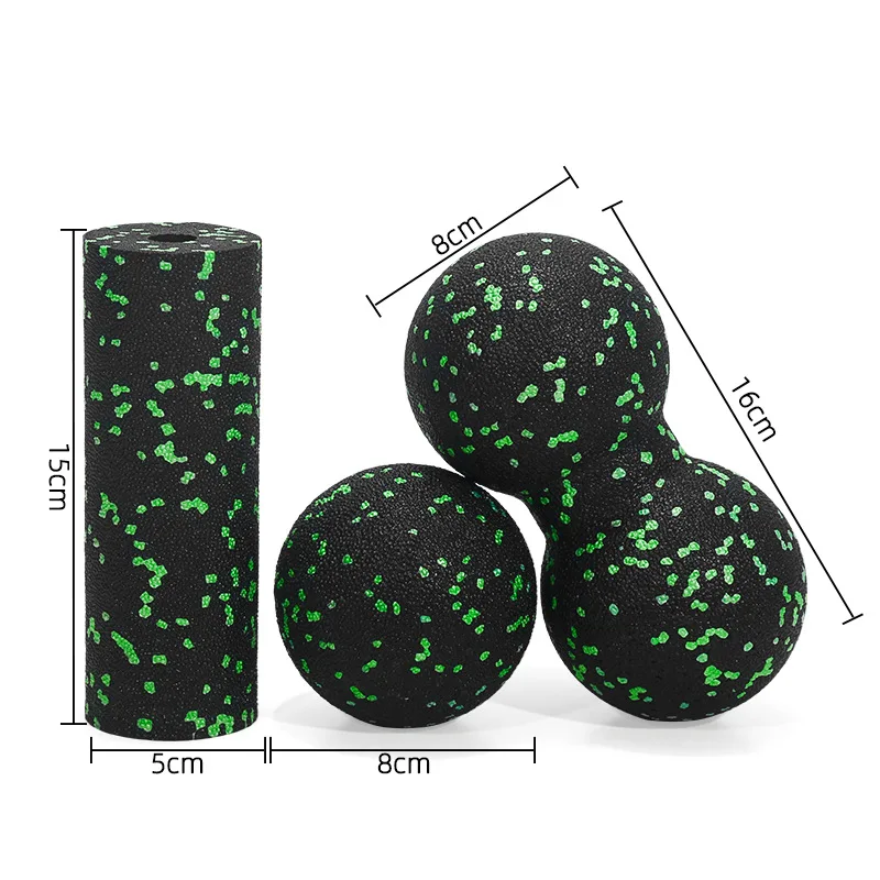 3 in 1 Foam Roller Set with Peanut Massage Ball,Yoga Roller, Massage - Image 4