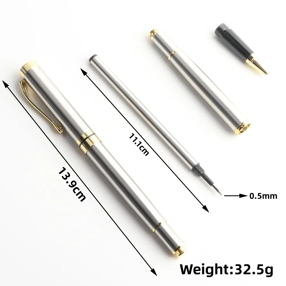 1Pcs Luxury Brand Roller Ballpoint Pen Metal Office School Supplies - Image 2