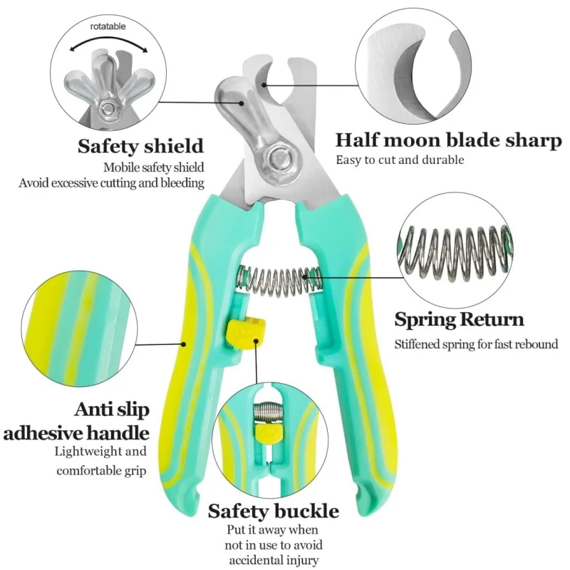 Dog Cat Nail Clippers Professional Stainless Steel Pet Nail Clipper - Image 4