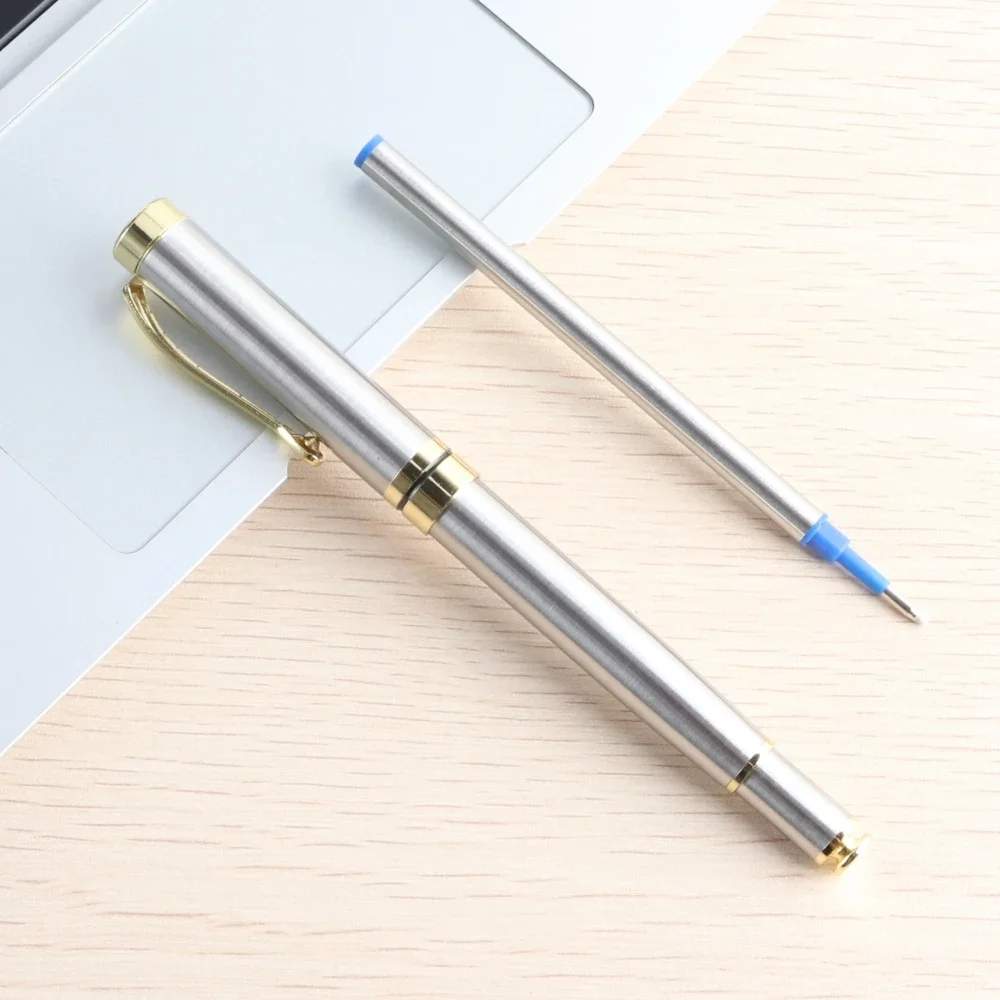 1Pcs Luxury Brand Roller Ballpoint Pen Metal Office School Supplies - Image 6